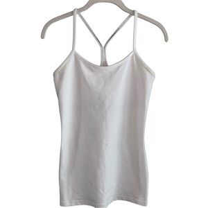Lululemon Women’s White Everlux Power Y Tank Yoga Racerback size 6